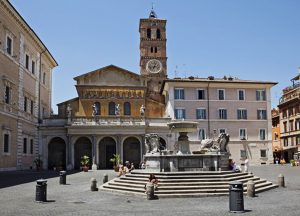 FUENTE DE LA PLAZA DE SANTA MARÍA EN TRASTÉVERE