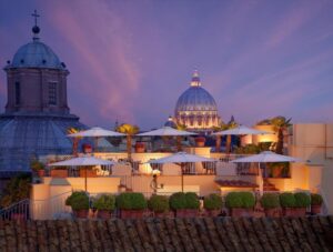 Terraza Bio Hotel Raphael Roma