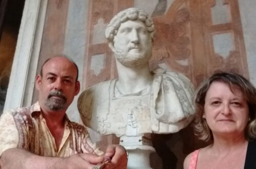 J. Méndez, autor de Roma Infinita, en el Museo Nacional Romano