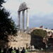 Ruinas en el Foro Romano del antiguo templo de Cástor y Pólux