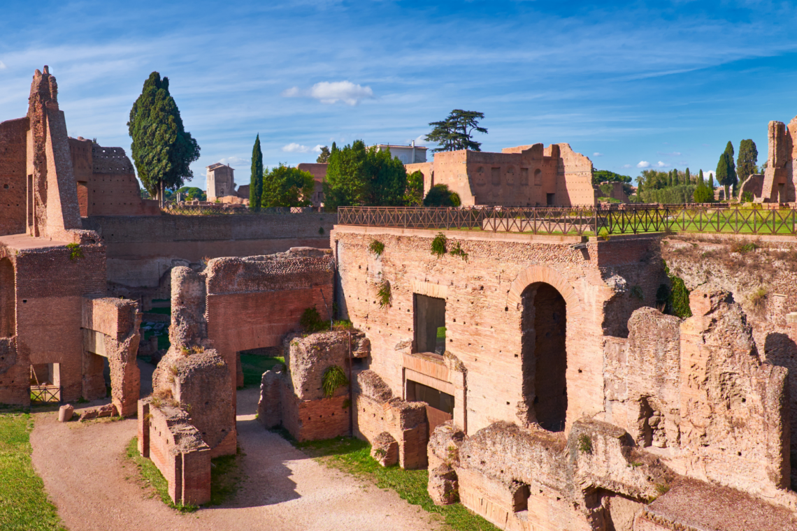 Ruinas del Monte Palatino en Roma